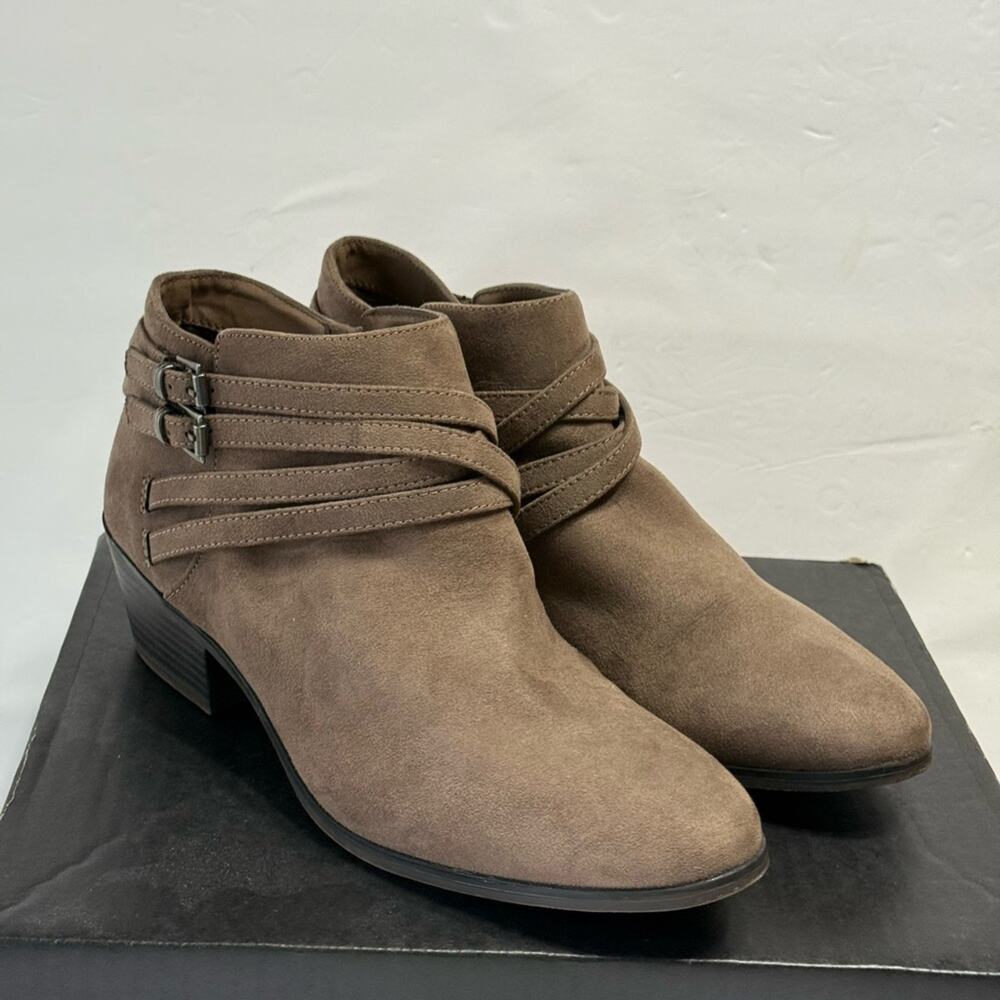 Style & Co Women's Brown Ankle Booties Sz 9.5